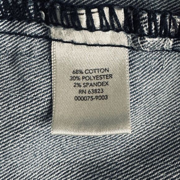 Cristopher & Banks Midi Denim Skirt 8 (32x30) Blue Jean Pockets Womens - Picture 5 of 7